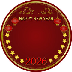 New Year Festival, Greeting Card, Bless, 
Happiness, Celebrate, Send Happiness