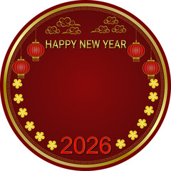 New Year Festival, Greeting Card, Bless, 
Happiness, Celebrate, Send Happiness