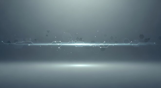 abstract gray technology background with geometric shapes