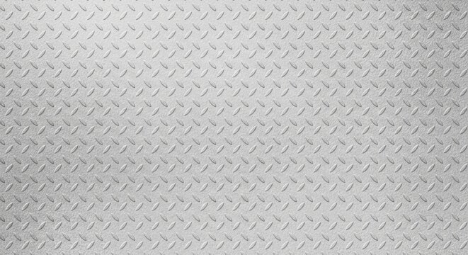 Grayscale non-slip checker plate metal texture background for robust designs