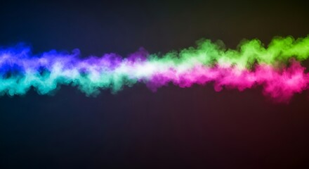 Colorful Smoke Stream on Dark Background stock image