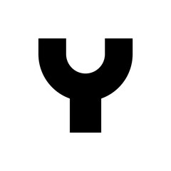 Letter Y logo. Logo design. Template elements. Geometric abstract logo