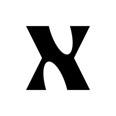 Letter X logo. Logo design. Template elements. Geometric abstract logo