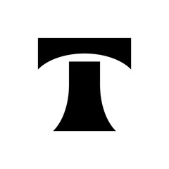 Letter T logo. Logo design. Template elements. Geometric abstract logo