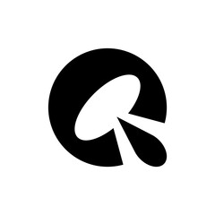 Letter Q logo. Logo design. Template elements. Geometric abstract logo