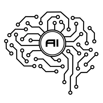 Brain circuit baord tekstur digital line image,brain circuit AI outline vector,brain circuit board AI symbol,AI brain circuit board line vector, artificial inteligent brain circuit linear illustration