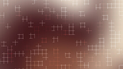 Brown Pearl Grid Line Abstract Background with Smooth Light Gradient