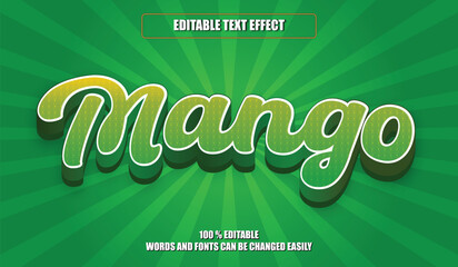 Mango Fully Editable Text Effect Vector File For Creative Design
