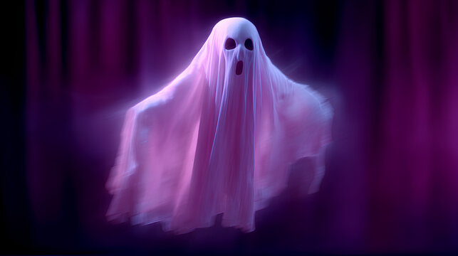 Isolated Ghost Spooky Spirit for Halloween Party
