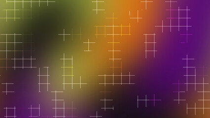 Halloween Gradient Grid Lines Background with Purple Orange and Green Glow