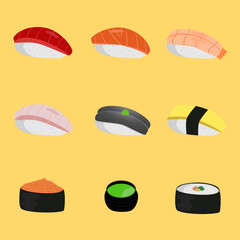 set of sushi