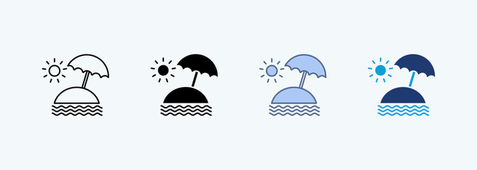 Beach Multiple Style Icon Collection