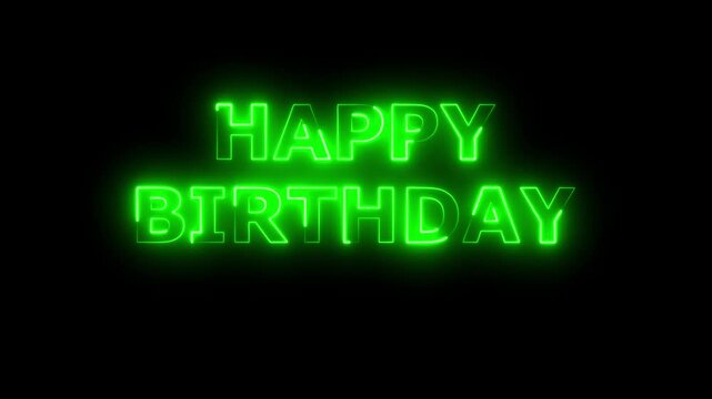 Happy birthday, congratulation multicolored iridescent tex. Happy birthday .4k