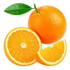 Orchard Fresh: A vivid display of an orange fruit, revealing both whole and sliced variations to highlight its natural sweetness and vibrant color.