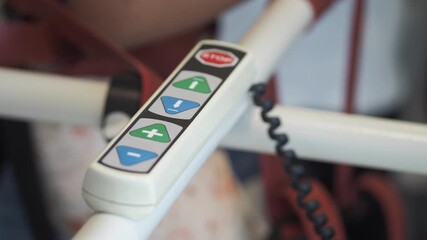 Control panel used in a modern exercise machine