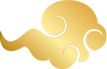 Gold Chinese Auspicious Cloud
