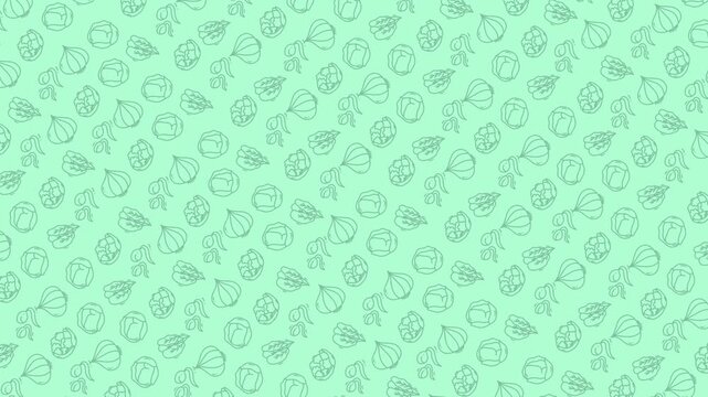 Light green background with small fig drawings suitable for food related designs, health and wellness themes, or organic product advertising.