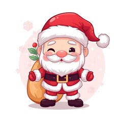 cartoon santa claus