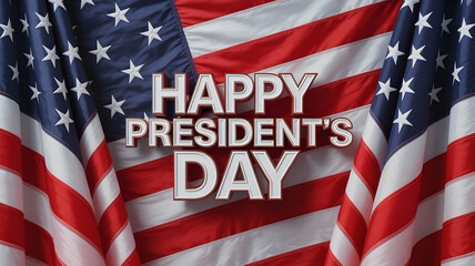 Patriotic background featuring American flag for Presidents Day celebration backdrop