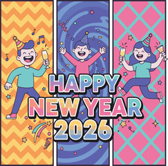 New Year Celebration Vector Pack