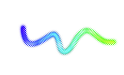 Abstract glowing neon halftone colour gradient shape backdrop overlay PNG. Glowing neon light flow blurred halftone backdrop with color gradient shape. Light leaks overlay with film grain texture.