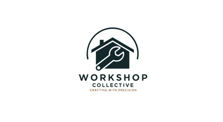Garage Workshop Logo – Automotive Repair, Mechanic Service, Engine Maintenance Branding