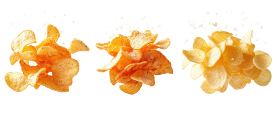 Three orange peel fish swimming in water isolated on transparent background