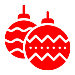 Obraz premium christmas ornaments icon
