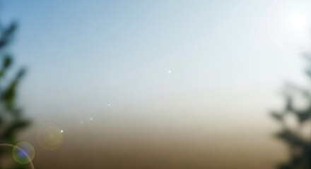 A serene beach scene with a calm ocean and a clear blue sky.