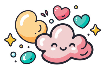 funky crayon doodle geometric shapes pattern icons