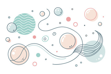 funky crayon doodle geometric shapes pattern icons