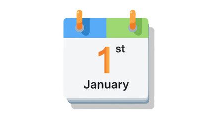 desktop calendar isolated