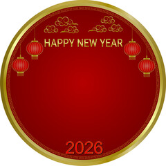 New Year Festival, Greeting Card, Bless, Happiness, Celebrate, Send Happiness