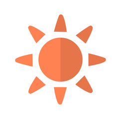  Cartoon Bright Sun Simple Logo Design Icon Digital