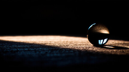 psychic. A crystal ball glows softly on a velvet cloth in a dark room. wellbeing guides, coaching materials, designed for mental health education and mindfulness programs, used by data scientists.
