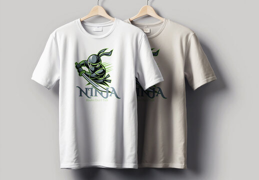 Ninja T Shirt Design Layout