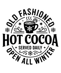 Fototapeta premium Old Fashioned Winter Drink Graphic