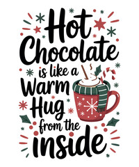 Cozy Winter Warm Hug Mug Illustration