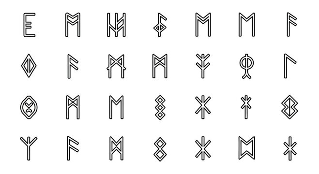 Discover ancient Viking runes and symbols for mystical designs, historical projects, and powerful branding applications