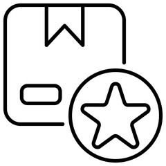 Reward Line Icon Illustration