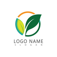 Green Leaf logos vector and symbol
