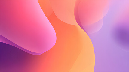 Abstract Color Gradient Shape. Pink Purple Orange blurred Design Element Stock Illustration