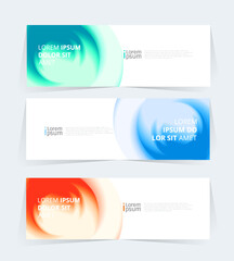 Geometric banner design with vector presentation template.