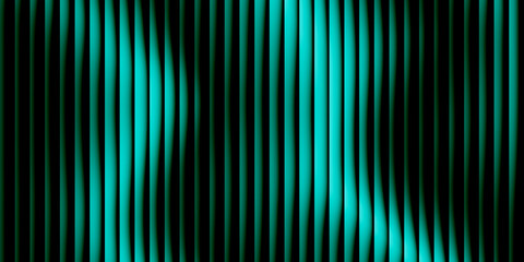 Abstract teal vertical lines with soft light and dark shadows