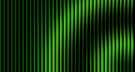 Abstract green vertical lines create a modern background art