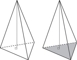 三角すい（立体図形・幾何教材）