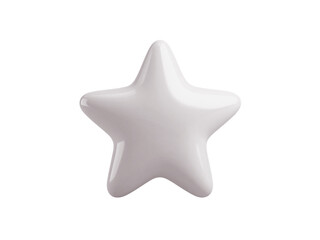 Obraz premium Isolated silver Christmas star decoration object