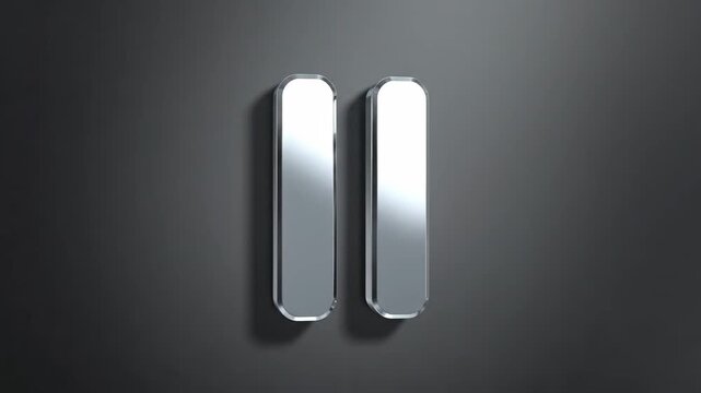 Static Media Player Pause Button Animation