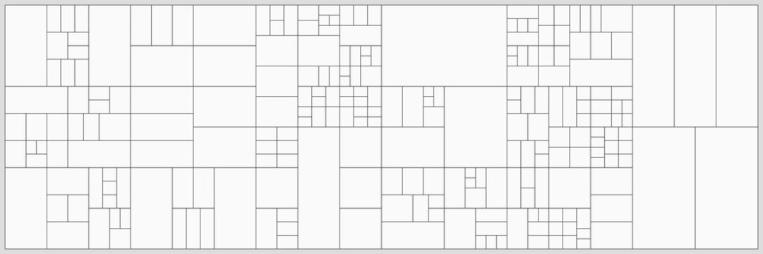 Mondrian style rectangle pattern