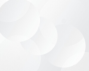 Abstract clean sphere circle geometric gradient grey background pattern layout banner template editable